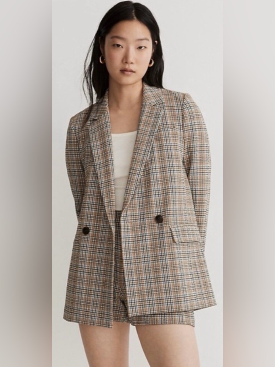 Madewell Plaid Blazer